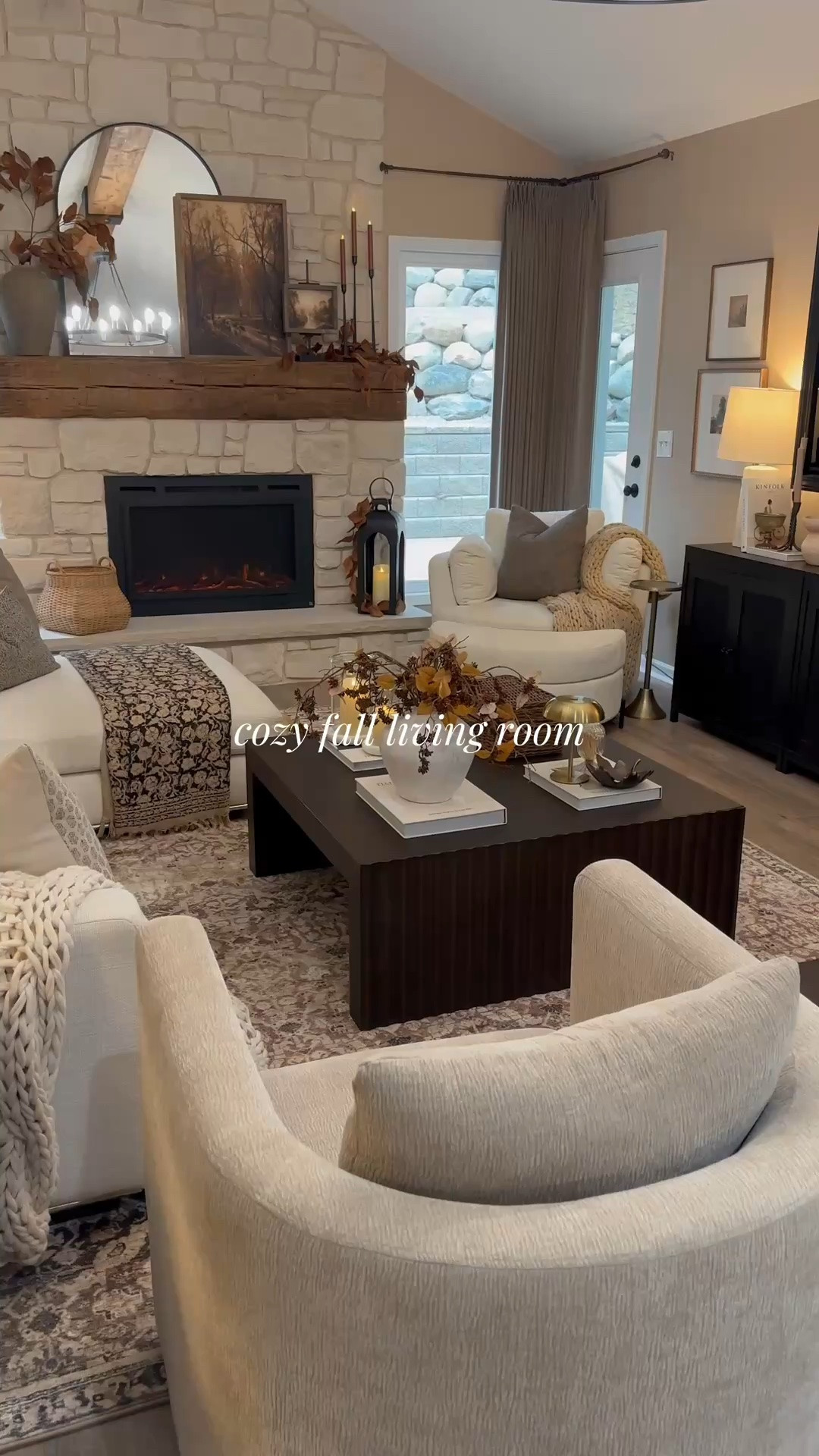 A Cozy Fall Living Room Designed To Feel Like Home. 🍂

There’s something about adding those first layers of fall that instantly makes a room feel warmer and more inviting. Soft textures, warm wood tones, vintage-inspired details, magnolia stems, and a few simple seasonal touches gave this space the cozy fall feeling I was looking for.

The Anya CloudPile™ Printed Rug from the Joon Loloi Fall Collection is the foundation that quietly pulls the entire room together. Its subtle vintage-inspired pattern adds warmth and character without overwhelming the space, and the CloudPile™ construction is exceptionally soft underfoot while still being durable enough for everyday living. I chose the 8’6” × 11’6” size to really anchor the room.

A few details that finished the space:
• Artwork: 20x28 and 7x9, both in Briarsmoke stain — use code FARMTOTABLE for 15% off
• Two magnolia stems styled in the vase on the mantel
• Three stems styled in the vase on the coffee table

It’s warm, layered, comfortable, and just enough fall. Exactly how I want our living room to feel this time of year. 🤎

#LoloiRugs #FallDecor #CozyHome #LivingRoomDecor #NeutralHomeDecor #ModernOrganic #FallHome #LivingRoomInspiration #CozyLiving

Home Decor | Cozy Fall Living Room | Fall Living Room | Area Rug | Joon Loloi | CloudPile Rug | Neutral Living Room | Vintage Inspired Rug | Modern Organic | Layered Neutrals | Fall Decor | Living Room Inspiration | Cozy Home | Home Styling

#LTKSaleAlert #LTKHome #LTKSeasonal