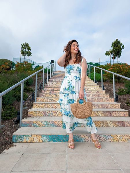 Yumi Kim Maxine Dress and other Yumi Kim floral dress favorites. I styled this blue floral dress with the Linea Paolo Elvie Slingback Wedge Sandal in desert 

#LTKSeasonal #LTKshoecrush #LTKparties