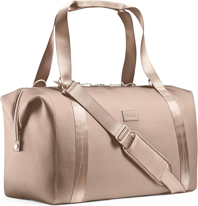 Fit & Fresh Neoprene Weekender Bag for Women – Carry-On Friendly Travel Duffel with Expandable ... | Amazon (US)