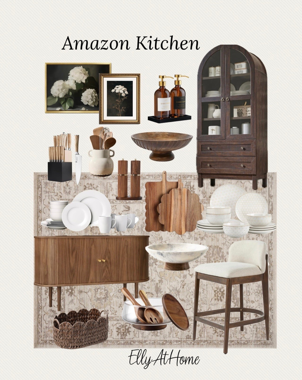 Amazon neutral kitchen! Shop cabinets, area rugs, dinnerware, kitchen accessories, kitchen stools, and more! Free shipping

#LTKHome #LTKSaleAlert