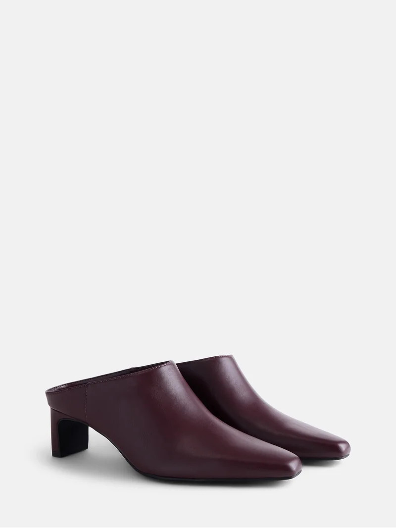 Scenario Women's Slip On Heeled Mules | Walmart (US)