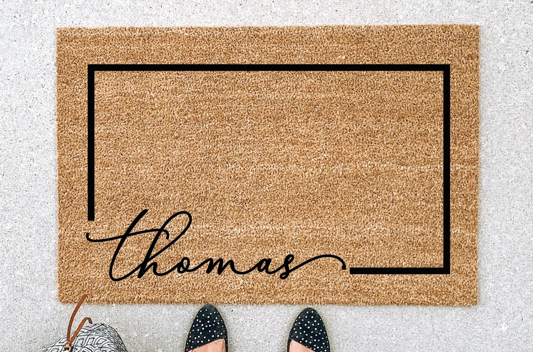 Welcome Mat Custom Doormat Housewarming Gift Wedding Gift Gift for Couples Anniversary Gift Perso... | Etsy (US)