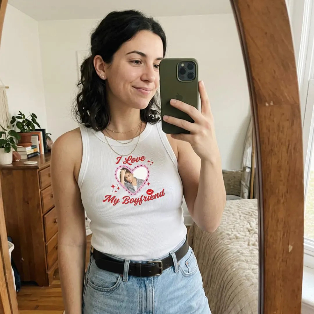I Love My Boyfriend Rib Tank | Crushes - Etsy | Etsy (US)