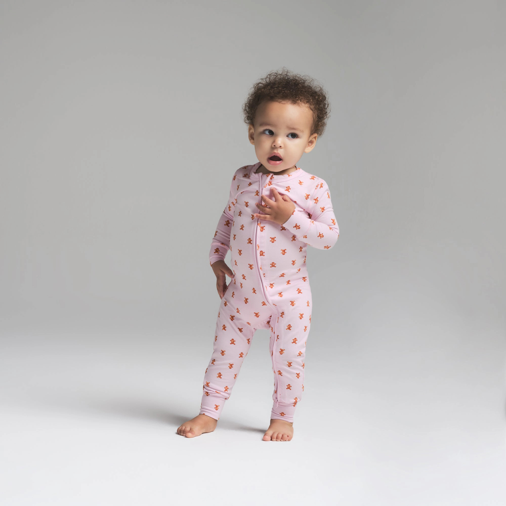 SKIMS SLEEP BABY ONESIE | CHERRY BLOSSOM GINGERBREAD PRINT | SKIMS (US)