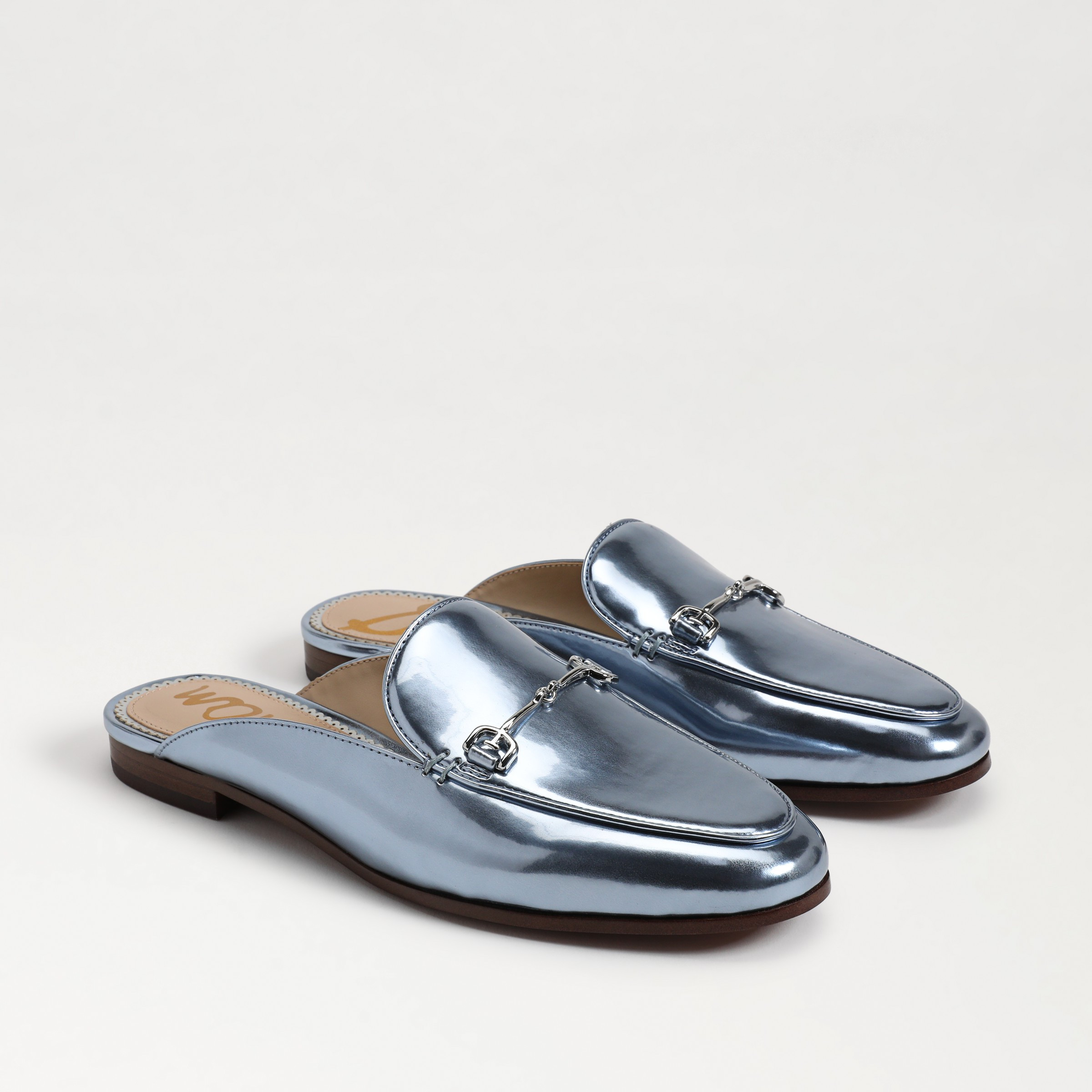 Sam Edelman Linnie Bit Mule Metallic Sky | Sam Edelman