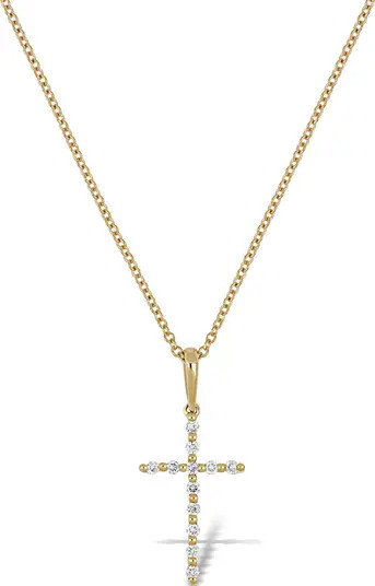 Diamond Cross Pendant Necklace | Nordstrom