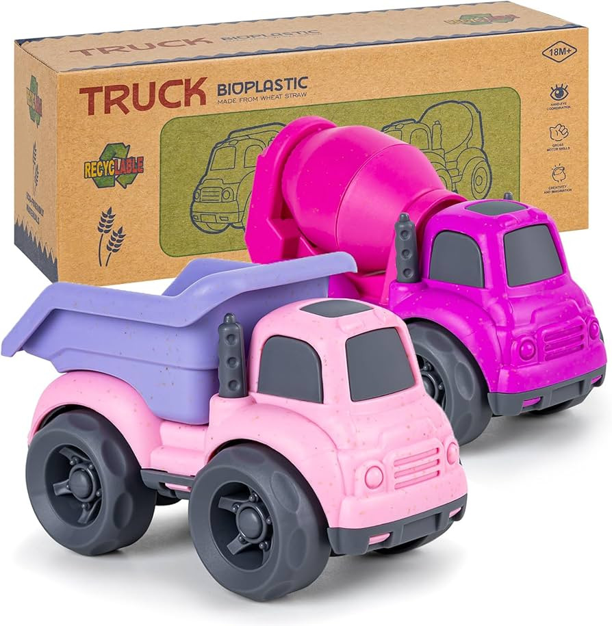 Aigitoy Dump Truck Toys for 3 Year Old Boys, BPA Free, Phthalates Free, PVC, Dump Truck, Mixer Ce... | Amazon (US)