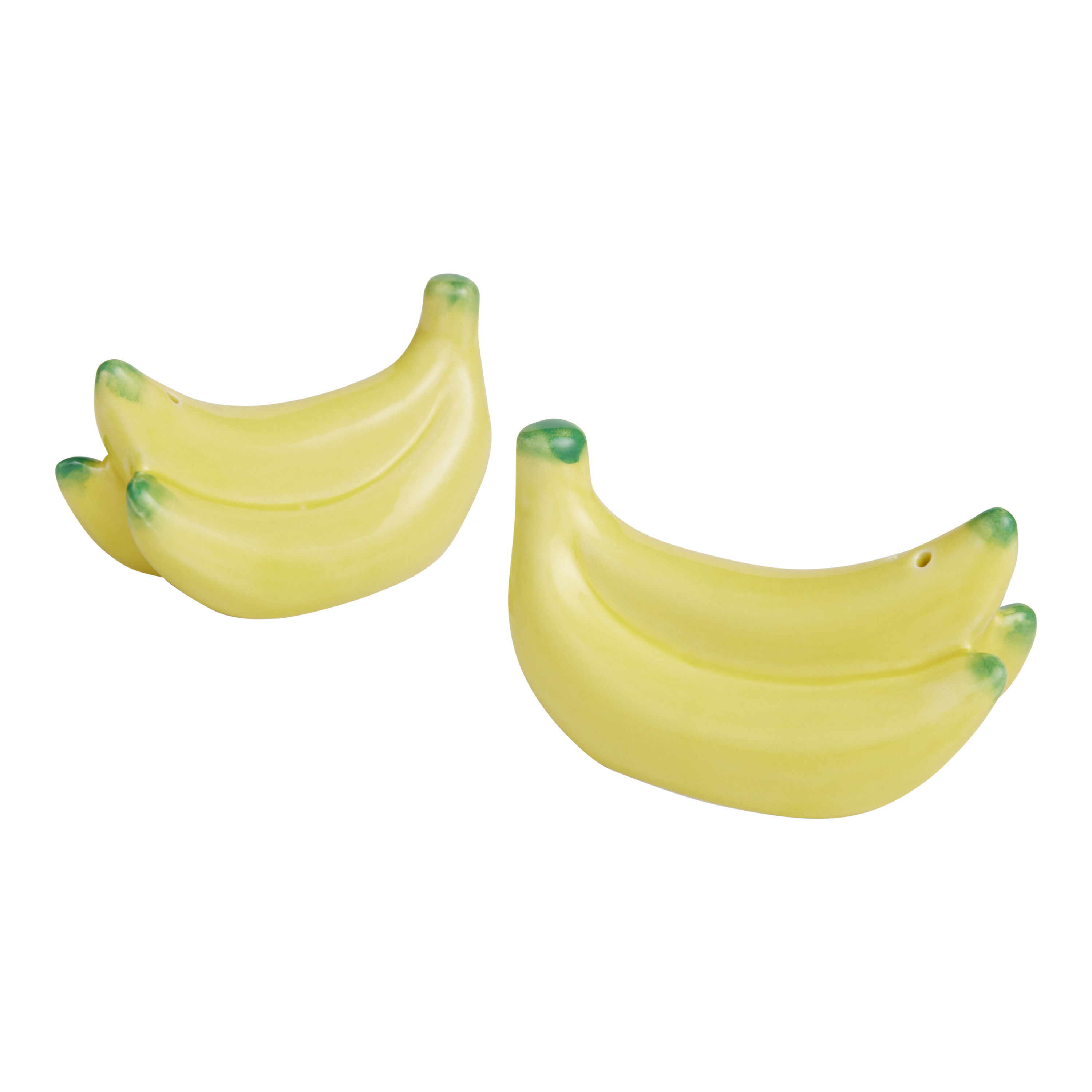 Tropicalia Ceramic Banana Figural Salt and Pepper Shaker Set | World Market