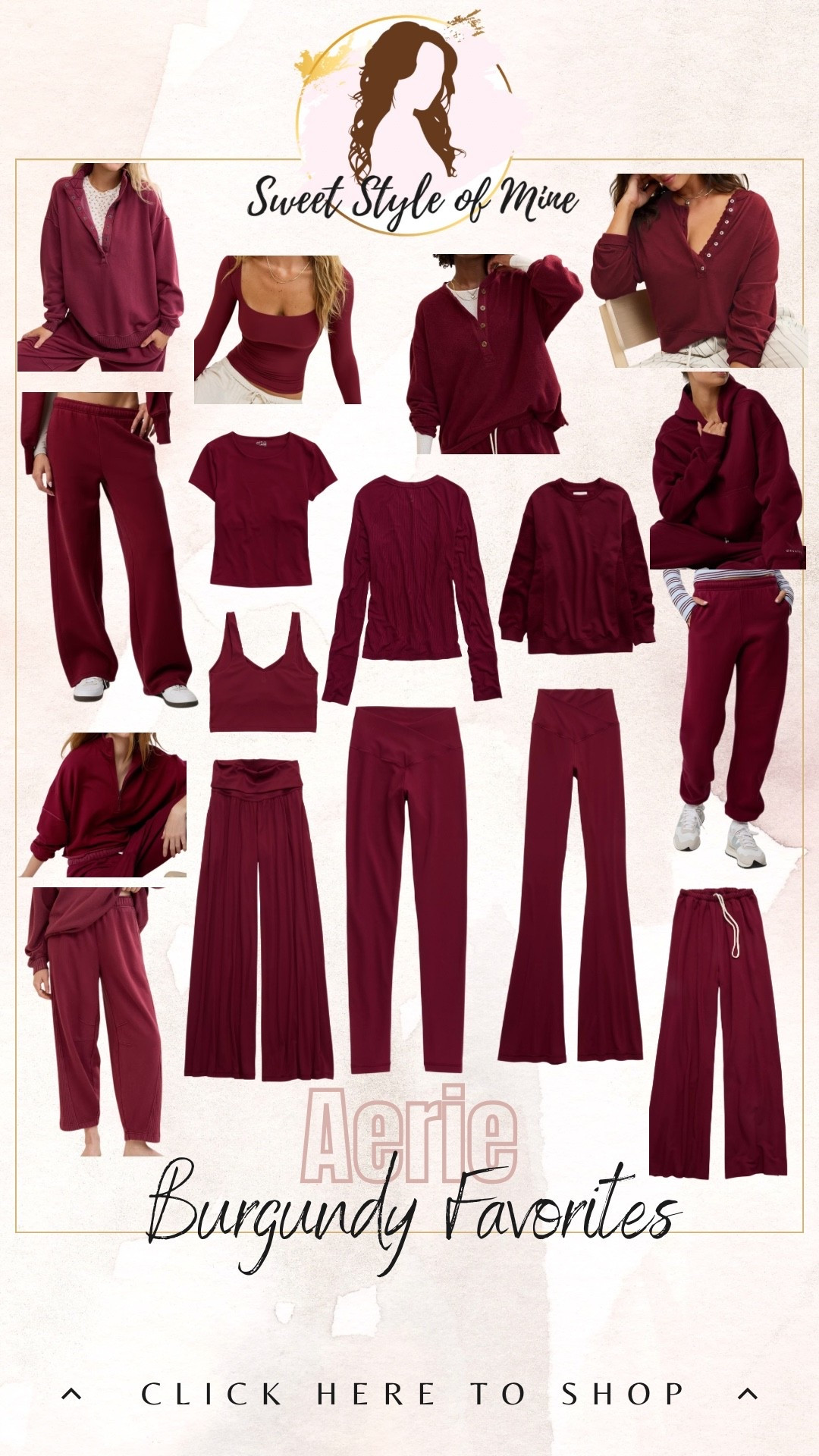 Aerie has so many cute pieces in this gorgeous burgundy color right now! Perfect for fall and the holidays ❤️

#LTKSeasonal #LTKGiftGuide #LTKHoliday