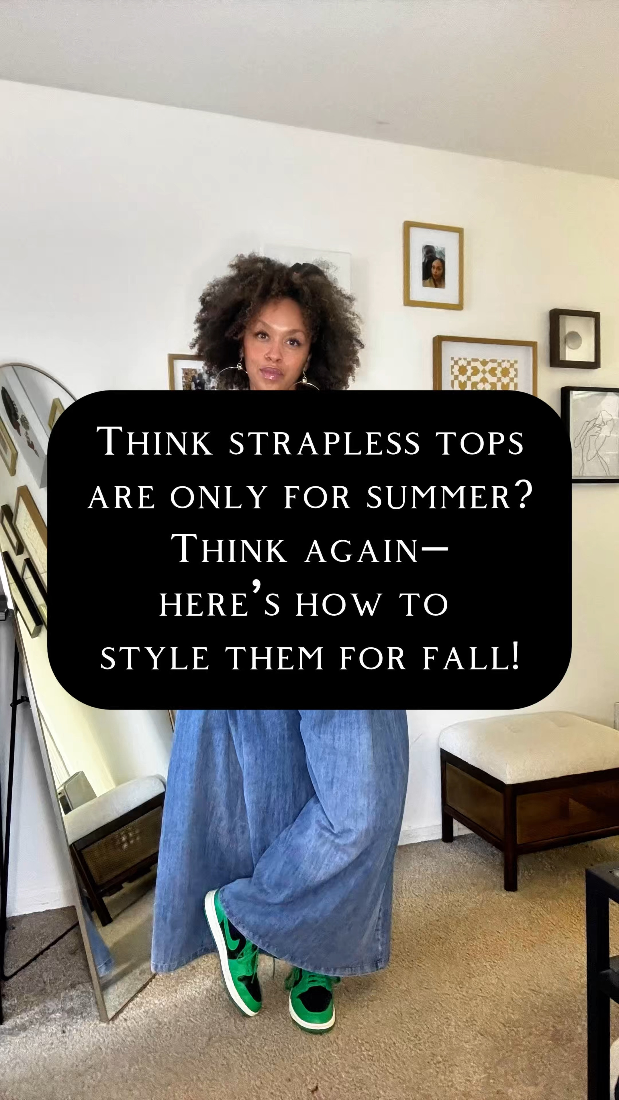 Fall is the best time for layering!! Love this new Future collective strapless denim top, but if you live in the Midwest like me, it came out like 2 months too late to be worn alone! Soooo…I paired it with the Auden bodysuit and my fave wise leg pants! 😆😍

For your reference I am 5’6” and 187lbs.

✨long sleeve bodysuit- sz Med. (Auden)
✨Future Collective Denim top- sz. Large
✨Denim drawstring wide leg pant-OSFA (Amazon)
✨Sneaks- AJ1
✨crossbody-Universal Thread



#LTKFindsUnder50 #LTKMidsize #LTKStyleTip