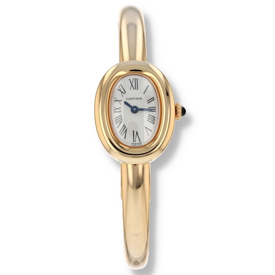 Pre-owned Cartier Baignoire Quartz White Dial Ladies Watch WGBA0050 | Jomashop.com & JomaDeals.com