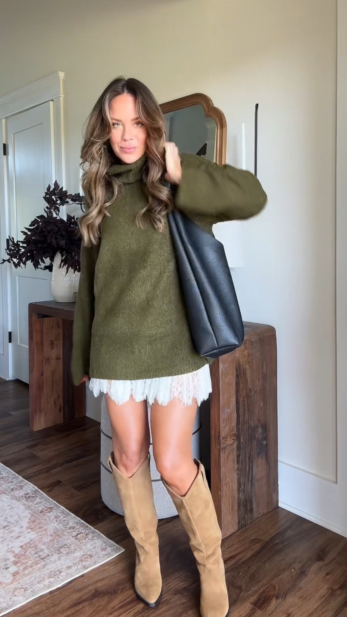Amazon slip skirt & oversized sweaters! In size smalls

#LTKStyleTip #LTKSaleAlert #LTKFindsUnder50
