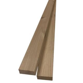 1 in. x 2 in. x 8 ft. Knotty Alder S4S Board (2-Pack) | The Home Depot