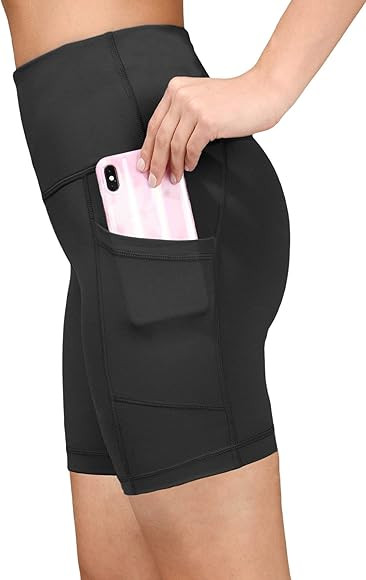 Yogalicious High Waist Squat Proof Side Pocket Biker Shorts - 3.5", 5", 7", 9" | Amazon (US)