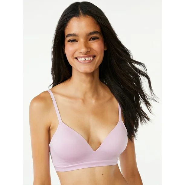 Joyspun Women's Seamless Light Lift Wire Free Bra, Sizes S to 3XL | Walmart (US)