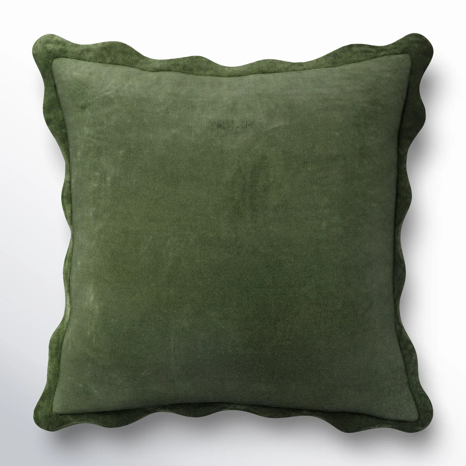 Collier Scalloped Edges Cotton Reversible Throw Pillow | Wayfair North America