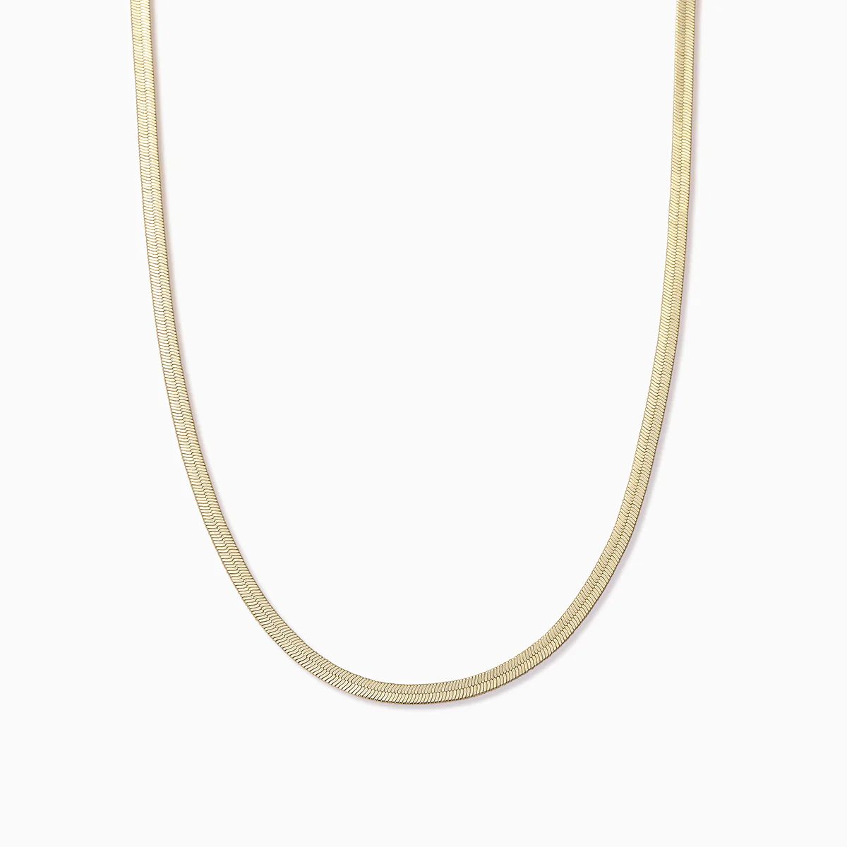 Horizon Herringbone Chain Necklace in Gold | Uncommon James | Uncommon James