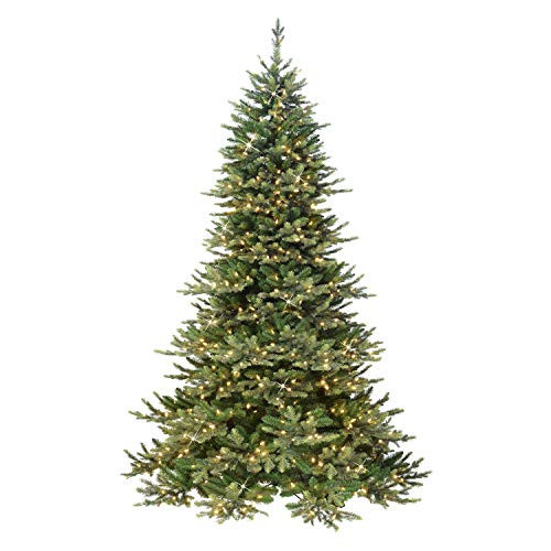 Puleo International 7.5' Royal Majestic Fir Artificial Christmas Tree with 800 Lights, Green | Amazon (US)