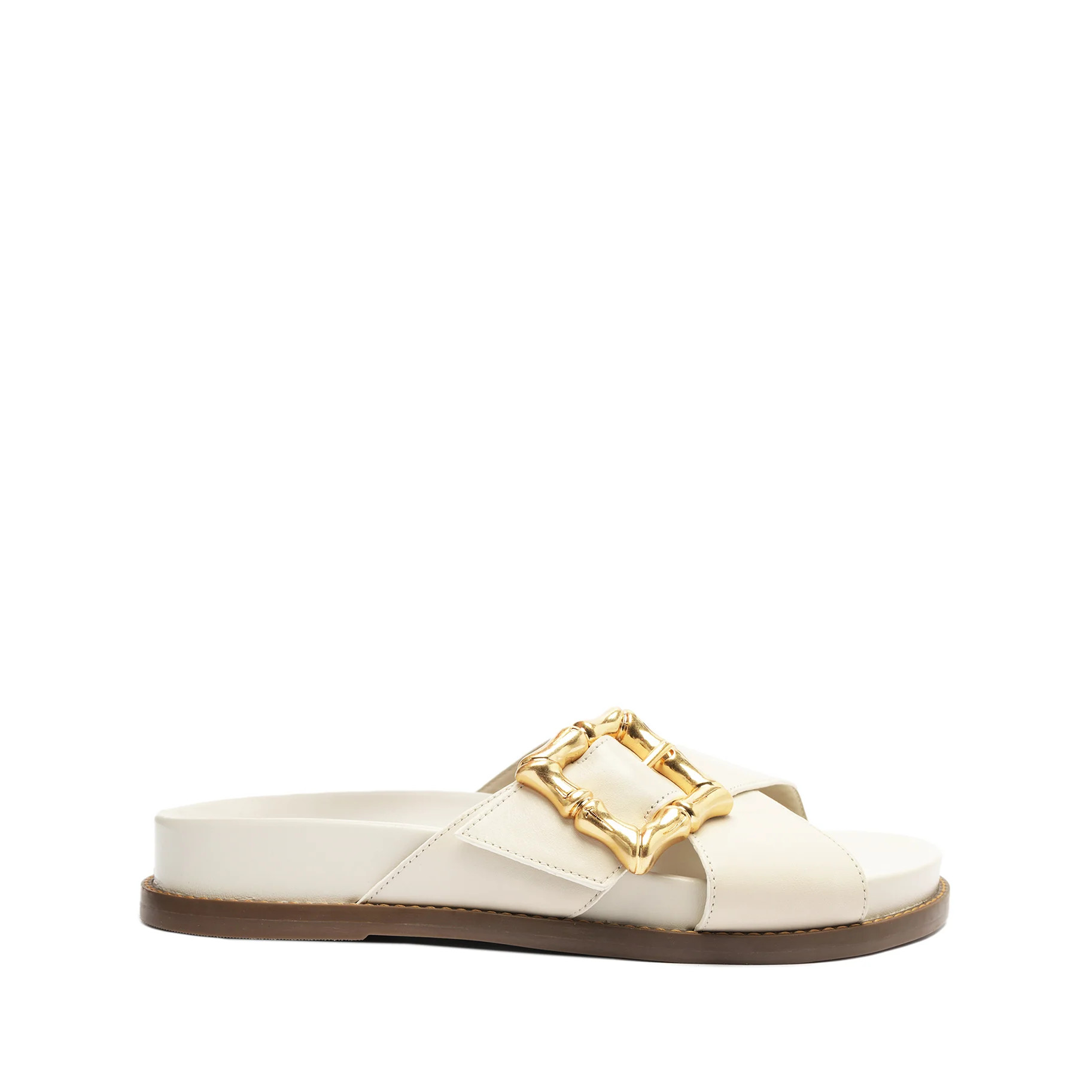 Enola Crossed Atanado Leather Sandal | Schutz Shoes (US)