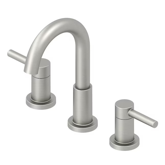 allen + roth Harlow Brushed Nickel Pvd Widespread 2-handle WaterSense Bathroom Sink Faucet with D... | Lowe's