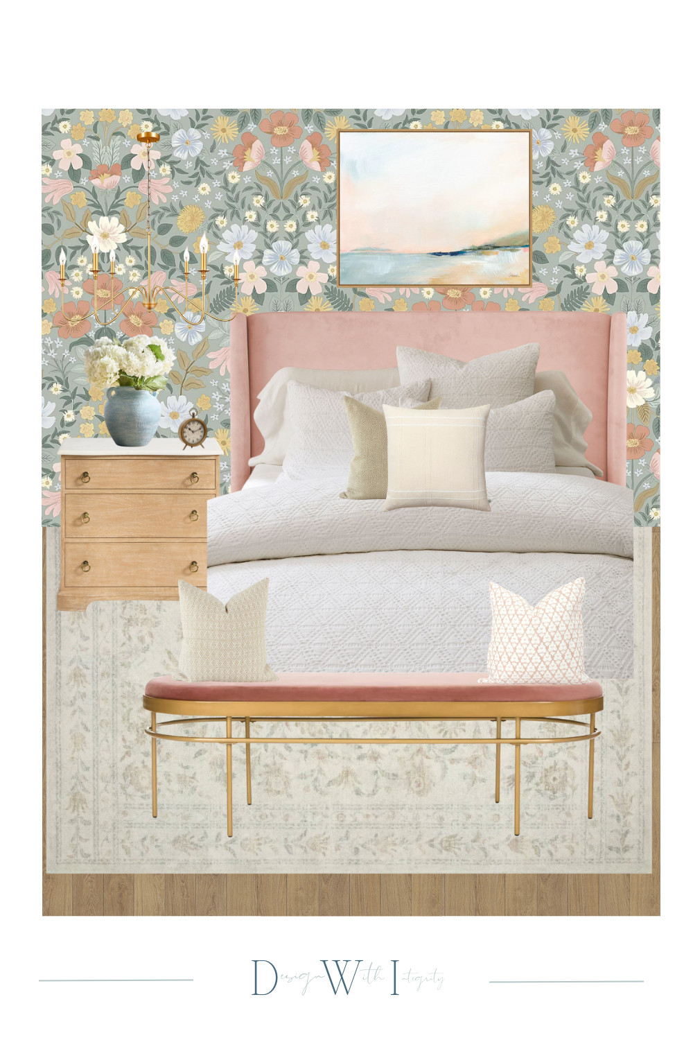 This dreamy bedroom mood board brings together romantic florals, blush tones, and timeless neutrals for a retreat that feels warm and welcoming. From the upholstered bed to the elegant bench and layered pillows, every piece is designed to create a soft, serene atmosphere. Would you add a bold floral wallpaper to your bedroom? Shop the full look now on LTK and bring this cozy, feminine design into your own home.


#BedroomDesign #BedroomInspo #BedroomMoodBoard #InteriorDesignCommunity #LTKBedroom #LTKHome #ShopThePost #InteriorDesignObsessed #BedroomMakeover #BedroomDecorIdeas #InteriorMoodBoard #InteriorDesignLovers #HomeStylingInspo #DreamBedroom #CozyBedroomVibes #InteriorDesignGoals #ModernBedroomDesign #BedroomRemodel #InteriorDecorInspo #HomeDecorInspiration #BedroomDesignInspo #TimelessInteriors #InteriorDesignAddict #MoodBoardDesign #LTKFinds 

 #LTKHome