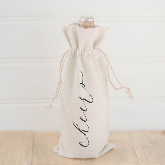 Wine Bag  Cheers Birthday Present Hostess Gift Wedding | Etsy | Etsy (US)