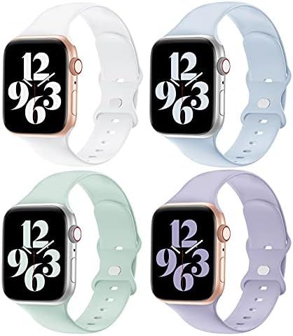 Amazon.com: YAXIN Compatible with Apple Watch Band 38MM 40MM 42MM 44MM Women and Men，Soft Silic... | Amazon (US)