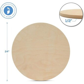 Woodpeckers Crafts Wood Circles 24 In 1/2 In Thick, Unfinished Birch Plaques- Pack Of 1 | Lowe's