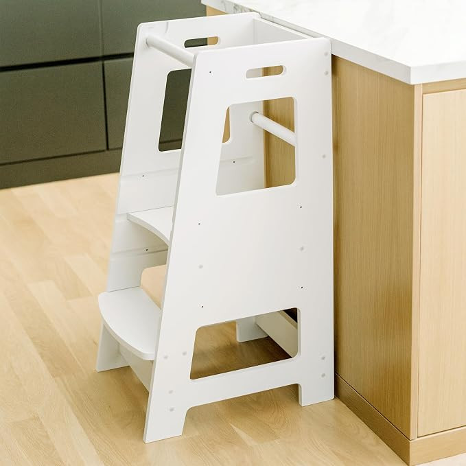 KidzWerks Child Standing Tower Kids Kitchen Step Stool Toddler Wood Stepping Stool - Children's M... | Amazon (US)