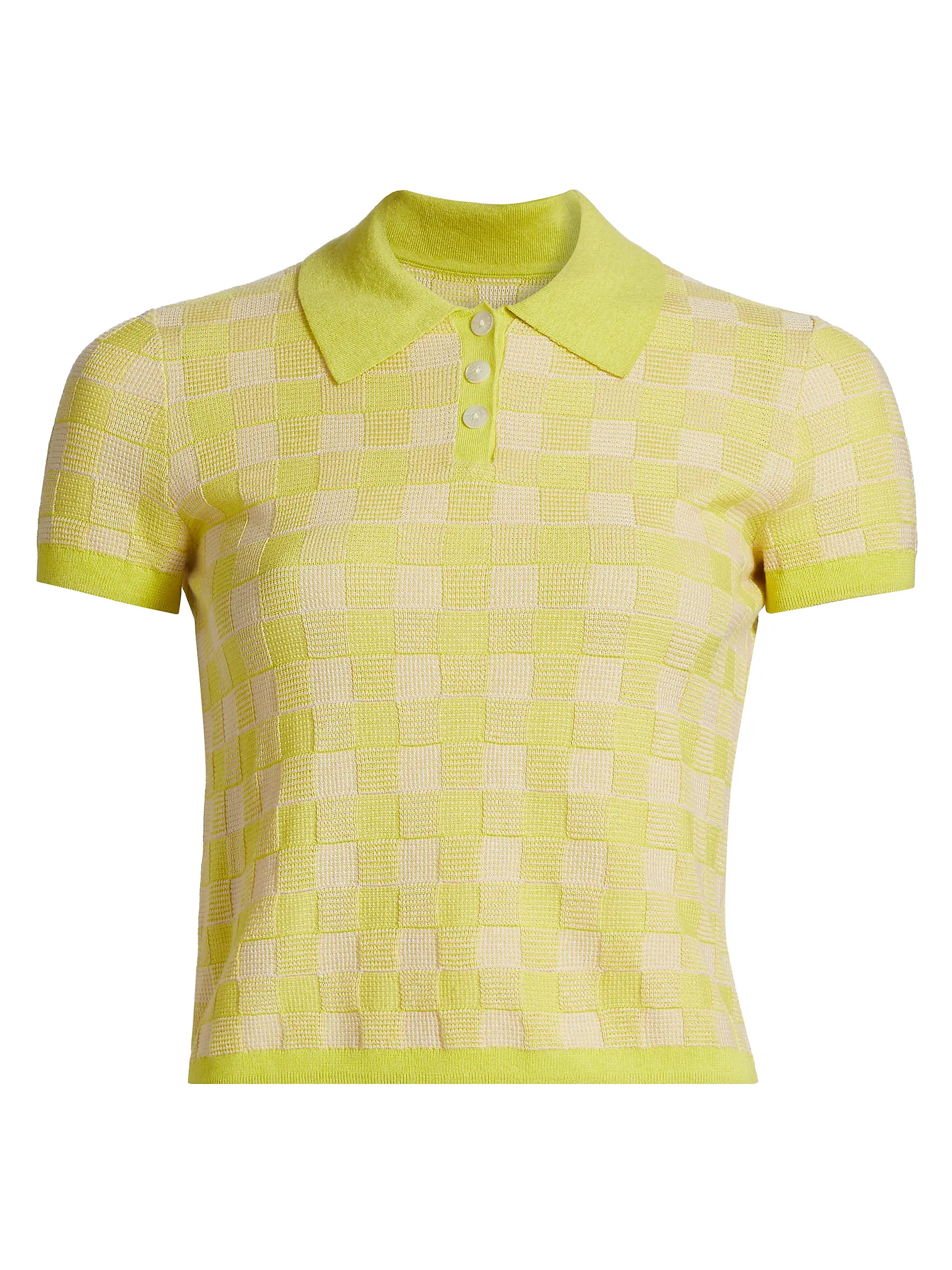 Gingham Shrunken Short-Sleeve Polo Shirt | Saks Fifth Avenue