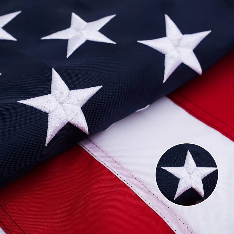 American Flags for Outside 3x5 Ft, Heavy Duty Outdoor US Flag with Waterproof Embroidered Stars, ... | Amazon (US)