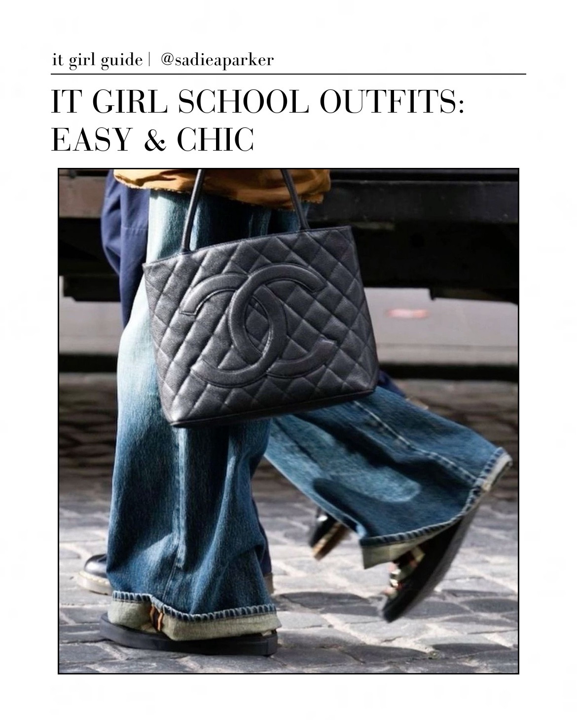 It Girl School Outfits | Three easy & chic outfits for the upcoming school-year | The earrings on the last slide are the mini knots from Heaven Mayhem




( Fashion , Fashion inspo , Outift , Outfit inspo , School outfits , Back to school , Back to college , Back to campus , College , Campus , School fashion , Backpacks , Tote bags , Backpack , Tote bag , Fall fashion , Autumn fashion )

#LTKSeasonal #LTKstyletip #LTKU
