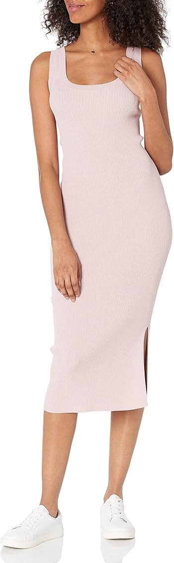 The Drop Women's Yasmin Rib Midi Sweater Tank Dress | Amazon (US)