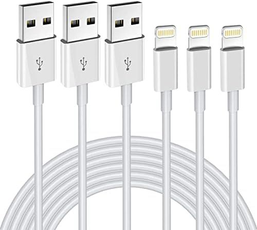 iPhone Charger 3Pack 6FT MFi Certified Lightning Cable Fast Charging Cords Apple Charger Compatib... | Amazon (US)