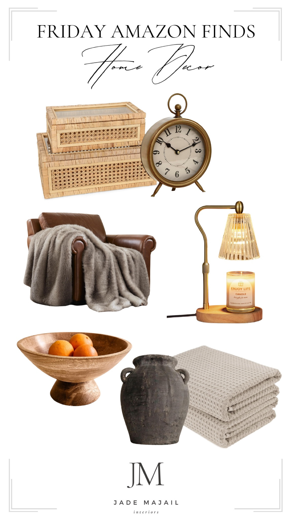 Friday Amazon Home Decor Finds! ⭐️

Decorative baskets, fur throw blanket, fruit bowl, decorative clock, vase

#LTKFamily #LTKHome #LTKSaleAlert