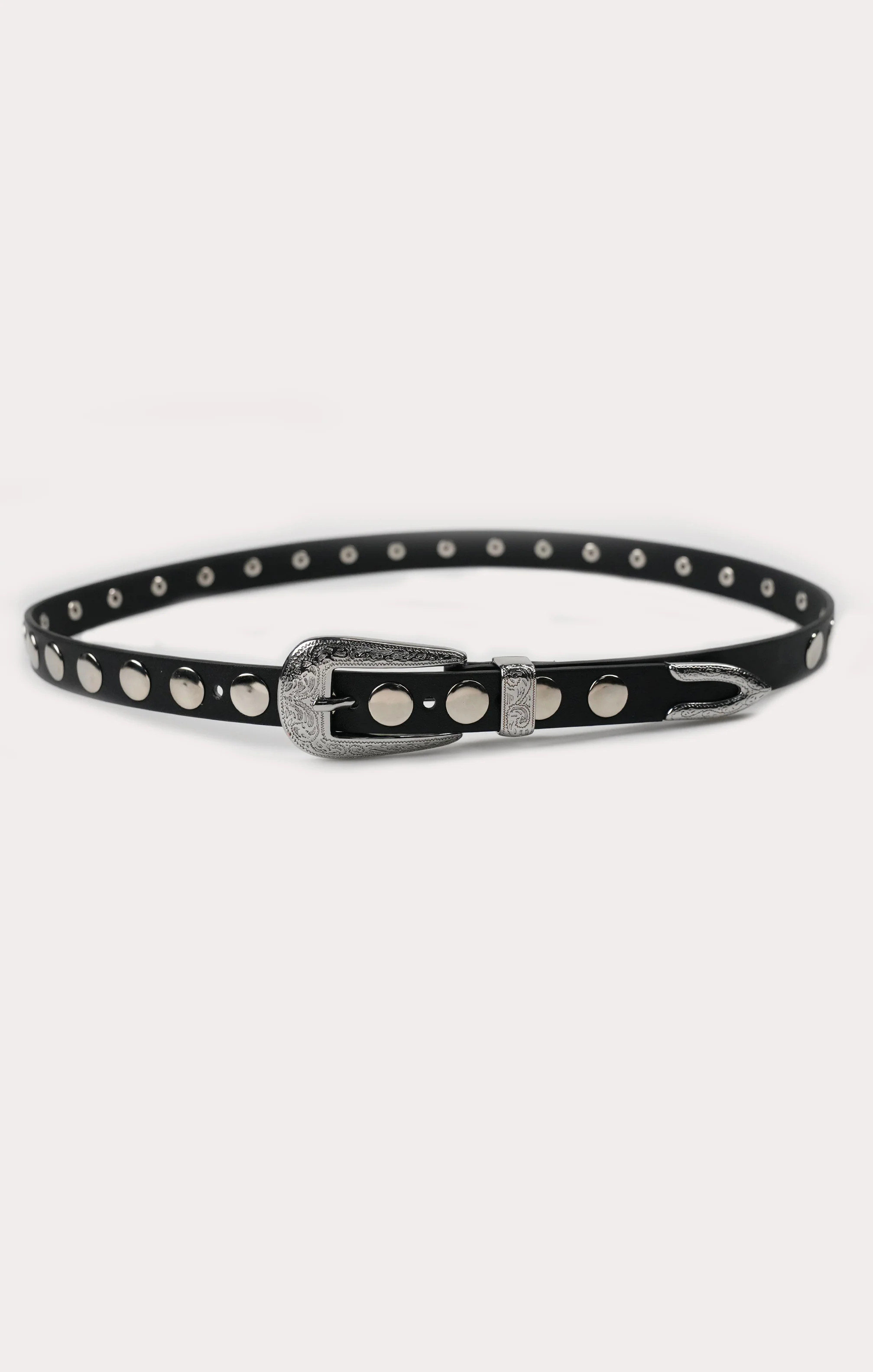 Petit Moments Phoenix Disco Stud Belt, in Black/Silver, Size: M/L | Show Me Your Mumu | Show Me Your Mumu