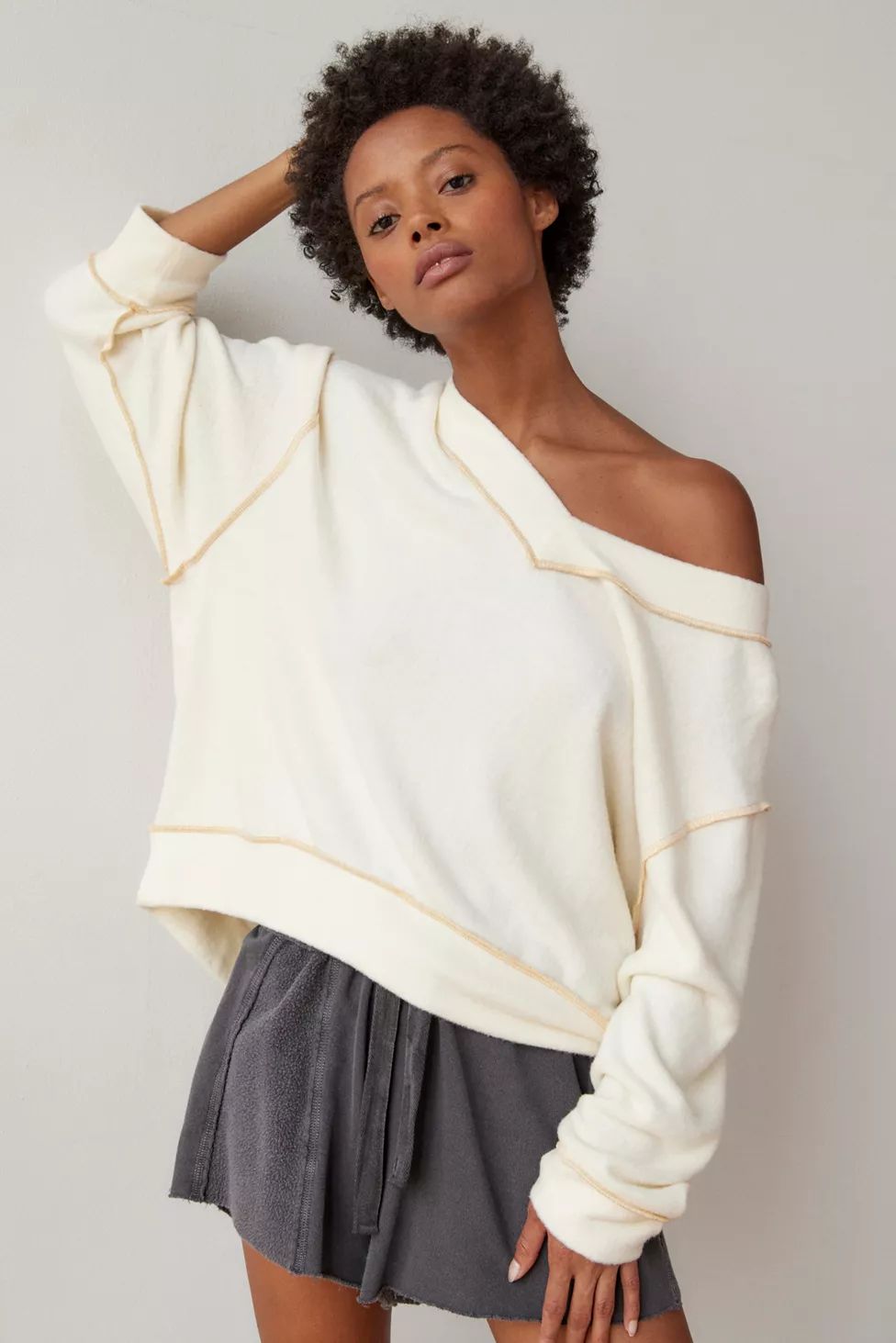 Out From Under Cody V-Neck Sweatshirt | Urban Outfitters (US and RoW)