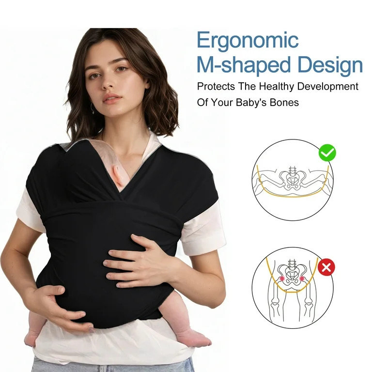 Baby Wrap Carrier,Original Breathable Baby Carrier Wrap Sling Lightweight Hands Free Newborn Wrap... | Walmart (US)