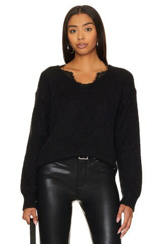 Steve Madden Masha Sweater in Black from Revolve.com | Revolve Clothing (Global)