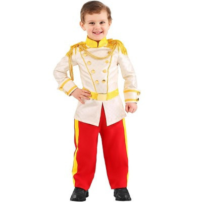 HalloweenCostumes.com 4T  Boy  Disney Cinderella Boys Prince Charming Costume, White/Orange/Red | Target