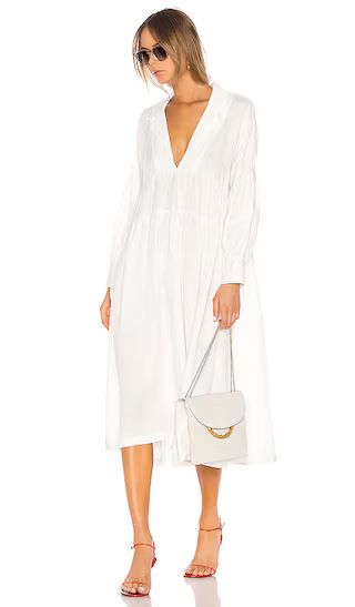 The Celina Midi Dress in White | Revolve Clothing (Global)