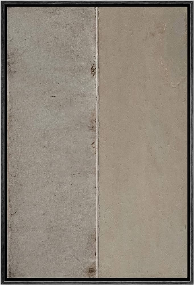 IDEA4WALL Framed Canvas Print Wall Art Geometric Gray Grunge Retro Color Blocks Abstract Shapes I... | Amazon (US)