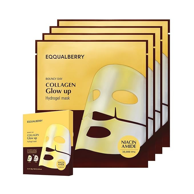 Collagen Glow Up Mask - Niacinamide & Low Molecular Collagen for Brightening and Radiance Boostin... | Amazon (US)