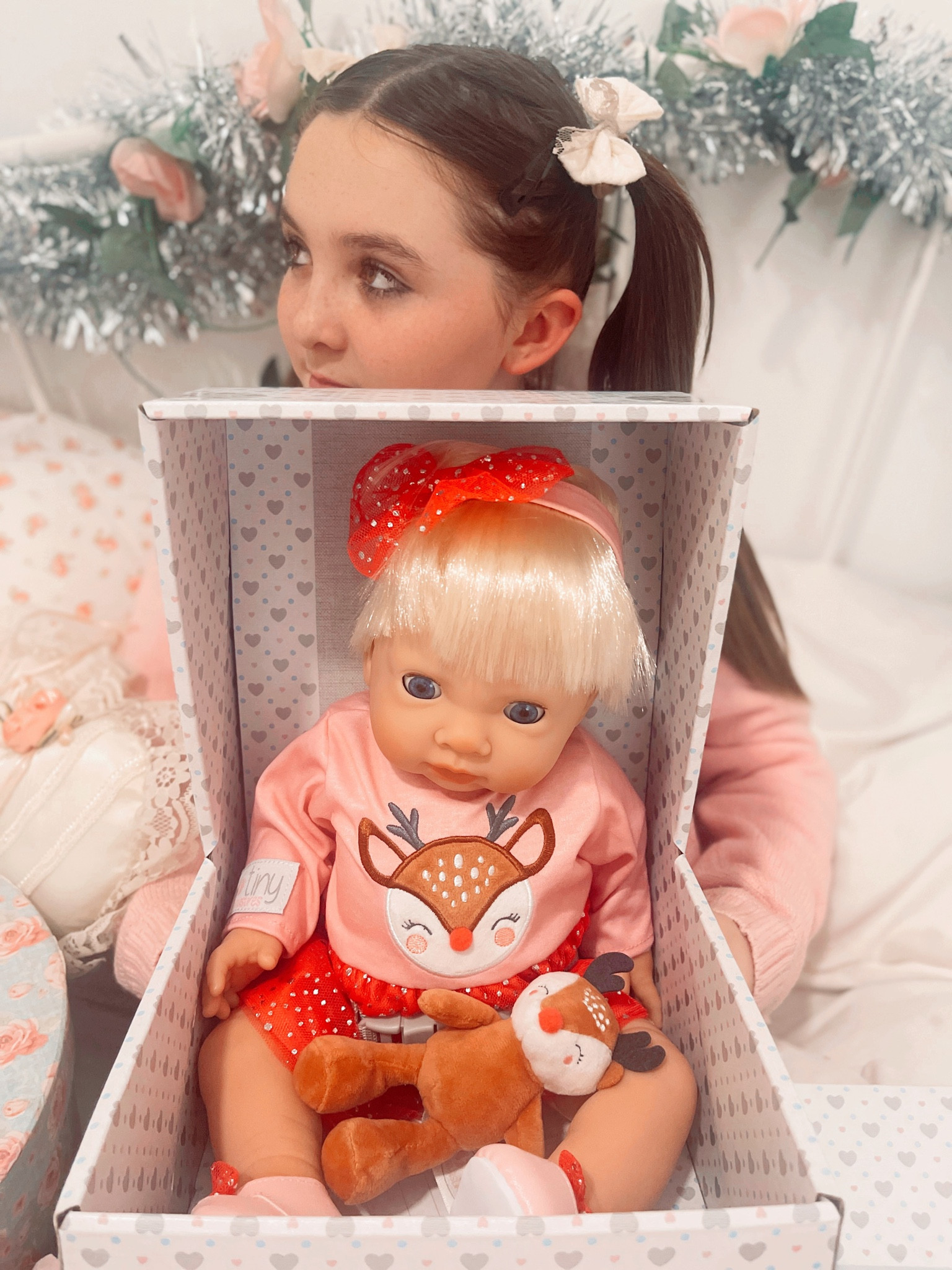 These Tiny Treasure dolls are the softest , most beautiful life -like dolls ever and they smell of baby powder with a hint of buttery vanilla ! 

They are HEAVILY reduced in the BLACK FRIDAY SALE ! 
. _#dolls #christmasgifts #gifts #toys #blackfriday #kidsgifts 

#LTKkids #LTKCyberweek #LTKsalealert