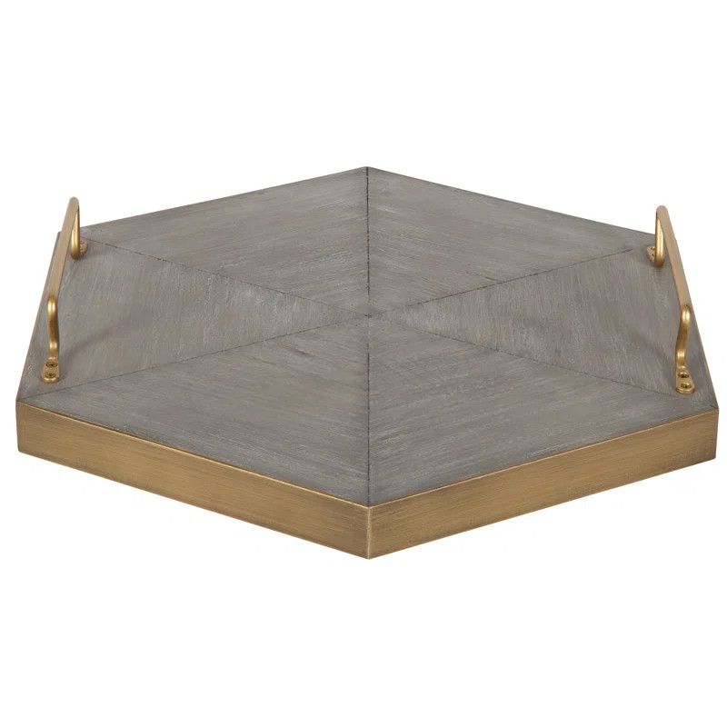Galgano Hexagon Platform Ottoman/Coffee Table Tray | Wayfair North America