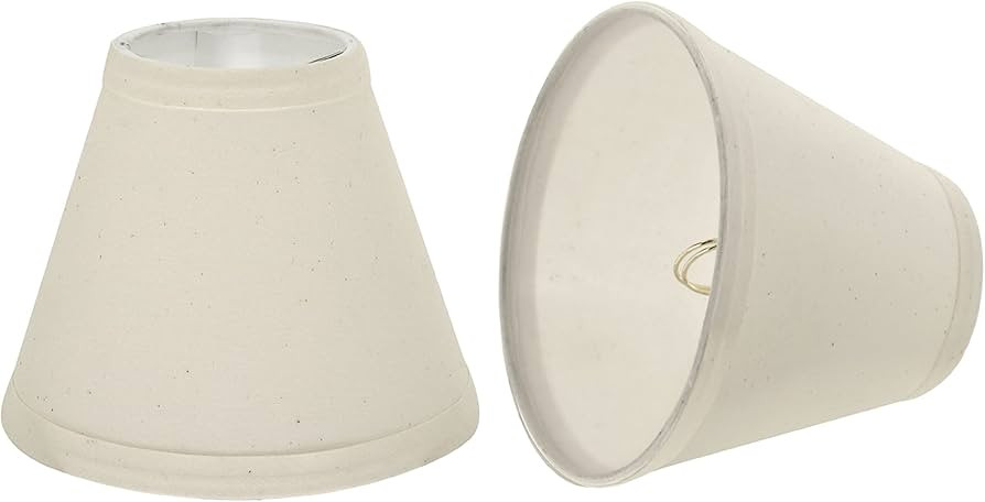 Aspen Creative 32118-2A Small Hardback Empire Shape Chandelier Clip-On Lamp Shade Set (2 Pack), T... | Amazon (US)