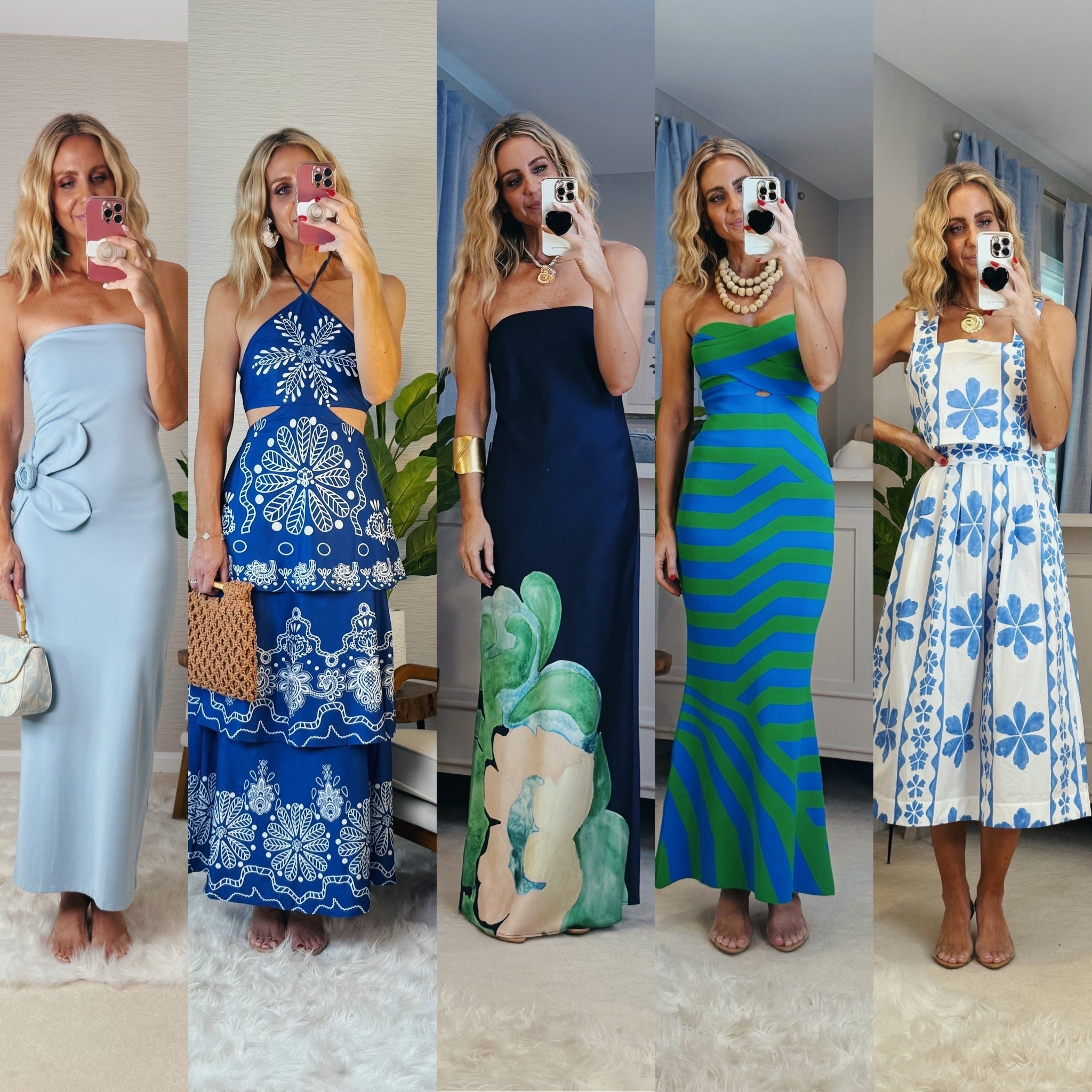 Blue dresses that look designer  

#LTKSeasonal #LTKSaleAlert #LTKOver40