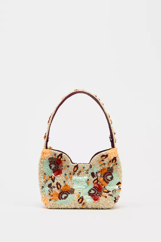 BEADED MINI BUCKET BAG | Zara US