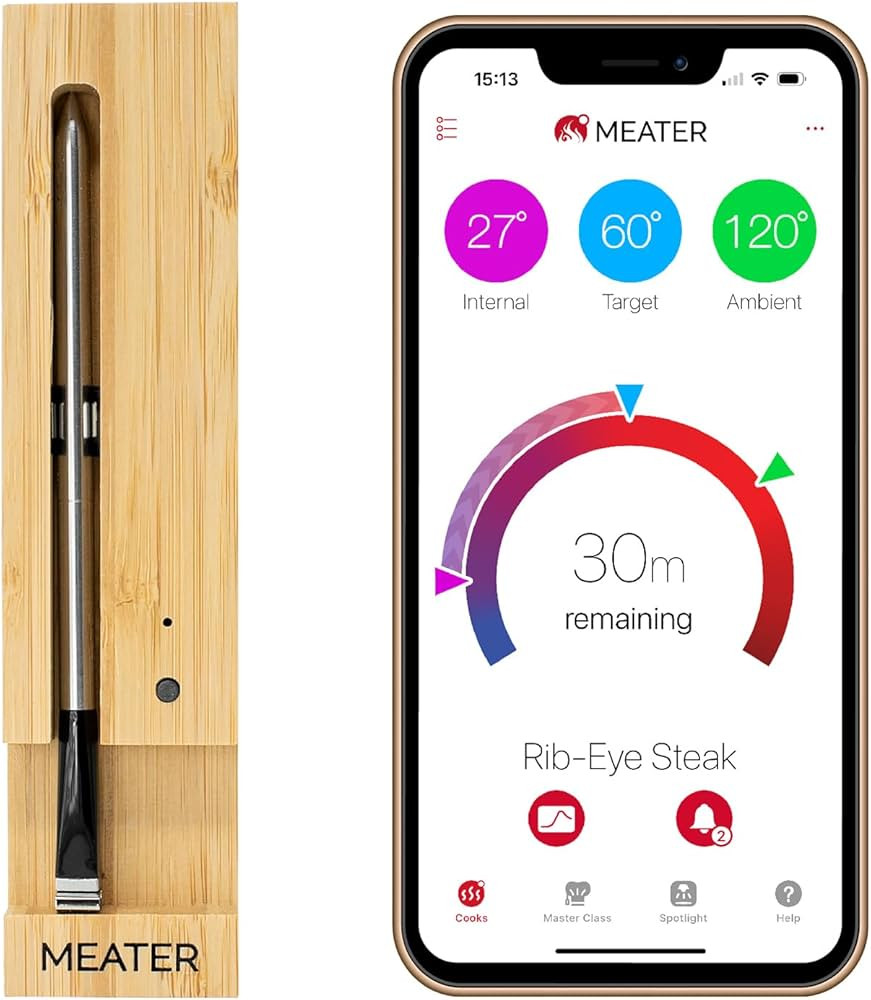 MEATER | The Original True Wireless Smart Meat Thermometer for the Oven Grill Kitchen BBQ Smoker ... | Amazon (US)
