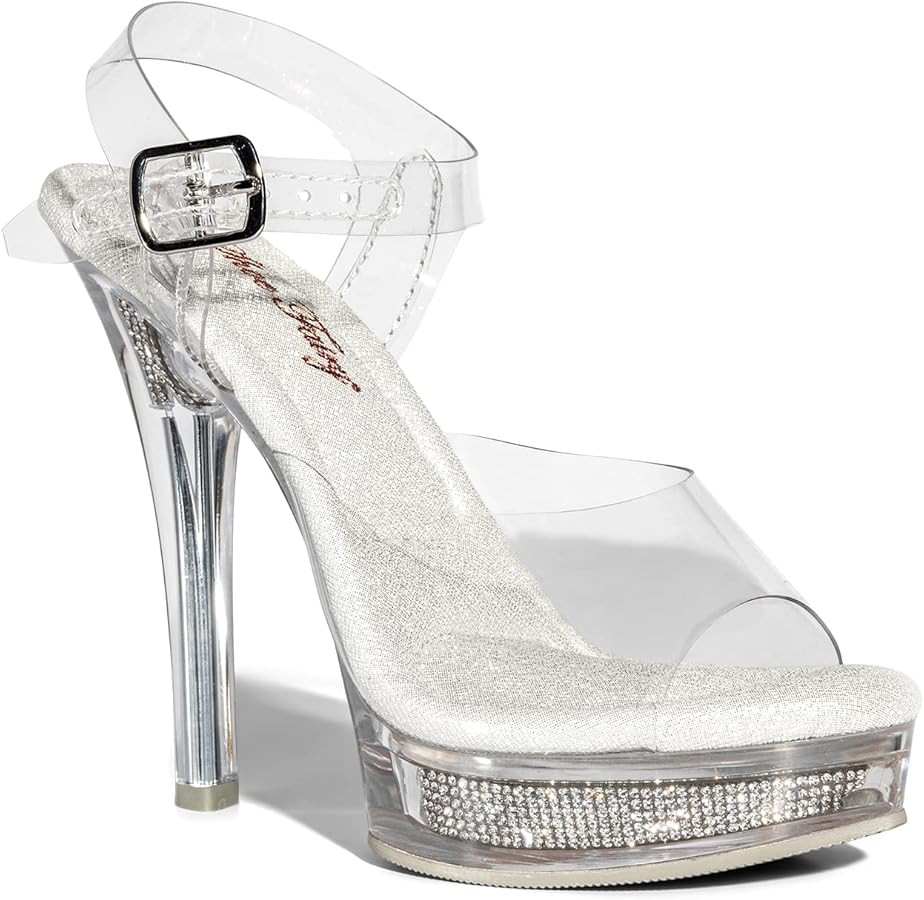 Shoe Fairy Goddess Olympian Clear Bikini Fitness Competition Heels - Bodybuilding, Bridal, Pagean... | Amazon (US)